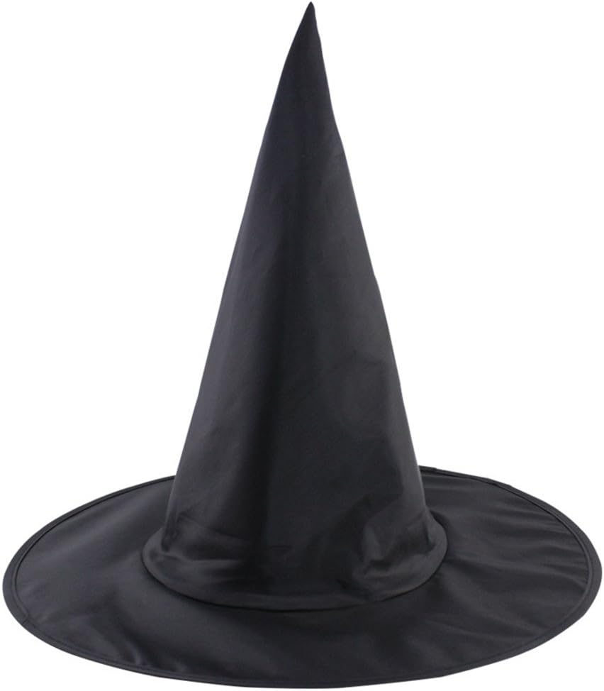 QBSM 10 PCS Women Black Witch Hat Kids Wizard Hats Halloween Costume Party Decoration Accessories: Toys & Games