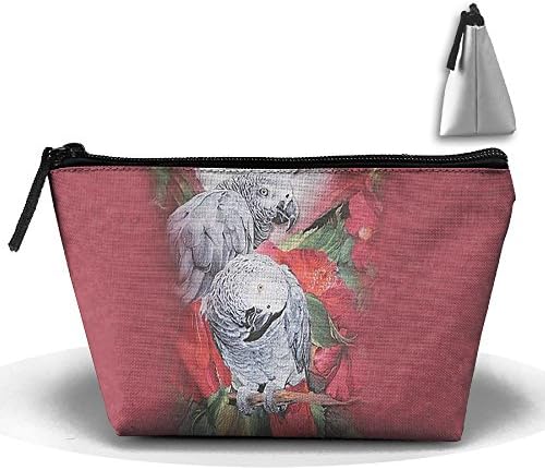 Cosmetic Bag African Gray Mates Make-Up Carry Case With Zipper Toiletries Organizer For Women