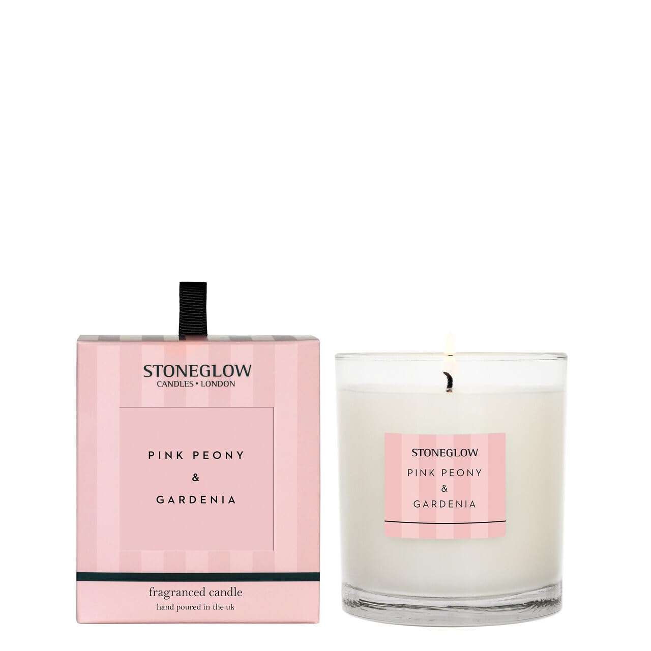 Stoneglow Modern Classics Collection - Pink Peony & Gardenia 220 Grams Scented Candle (Pink)