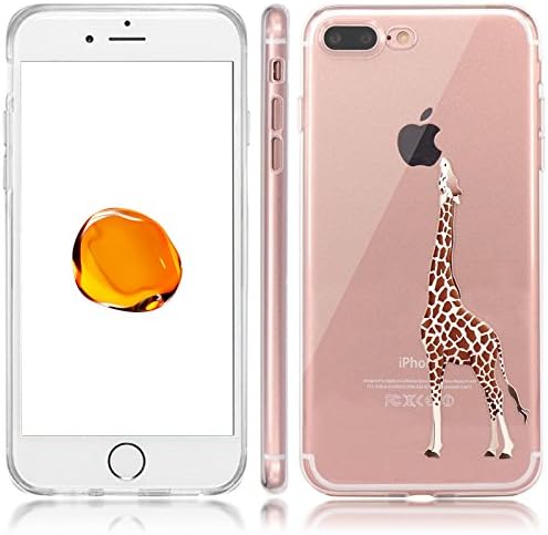 BWISH iPhone 7 Plus Case,Durable Rugged Shock Absorption / Impact Resistant Full Body Hybrid Slim Soft Rubber TPU Protective Case Skin Cover Bumper For iPhone 7 Plus 5.5inch (Giraffe)