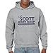 Keith Scott Body Shop - Drama, TV Basic Cotton Hoodie - Medium - Sport Grey w/Navy Print