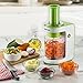 Gourmia GES580 Electric Spiralizer and Slicer for Vegetables & Pasta Maker with 3 Blades for Spaghetti Fettuccine & Ribbon Noodles Free Recipe Book Included - 110V
