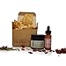 Natural Face Skincare Gift Set, Fragrance Free Power Cleanse Mask, Scrub and Cleanser with Activated Charcoal, Lightweight Daily Face Serum Oil, Antioxidant Moisturizer. Travel Size Vegan Paraben Free