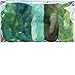 Needle Felting Roving Fiber for Felting Spinning Weaving Dryer Balls Soap Making and Embellishments. Color Sampler Pack of BFL Wool Hand Dyed in USA by Living Dreams. Greenery