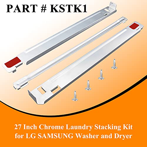 KSTK1 27inch Laundry Stacking Kit for LG Washer & Dryer Solid Metal