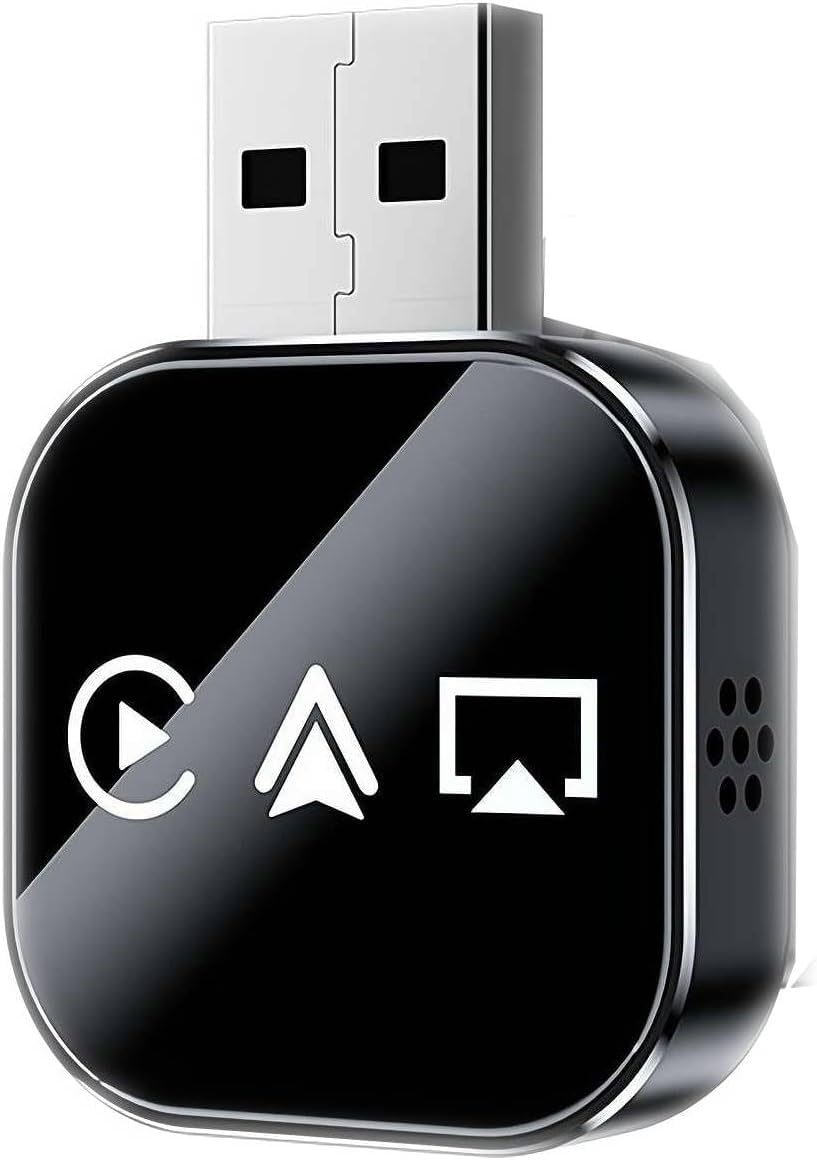 Photo 1 of 2026 Upgrade 3 in 1 CarPlay Adapter,Screen Mirroring Adapter for Car,Adapter for iPhone/Apple/Android Phone to Car Screen, Auto Connect(Black)