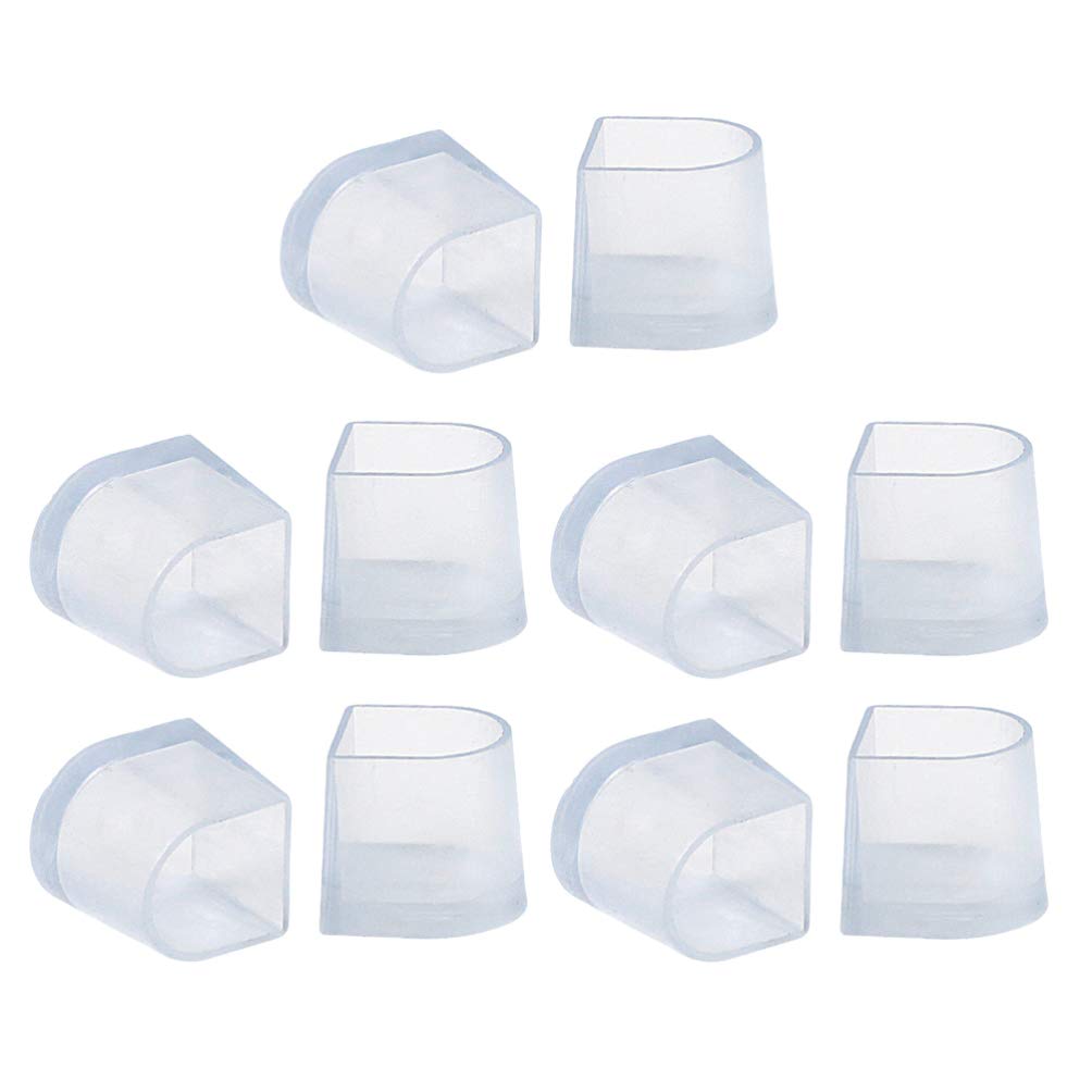5 Pair High Heel Protectors Clear Heel Stoppers Protectors Replacement Tip Caps for Grass Wedding Women Shoes Size