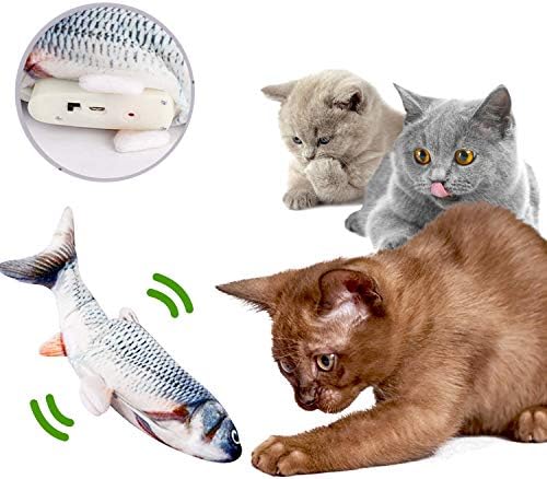 猫用ぬいぐるみ 魚 電気猫用おもちゃ ぬいぐるみ お魚 猫 おもちゃ 電動魚 Usb