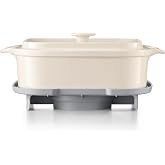 BUYDEEM A515 Ceramic Steam Pot for G52 G553 G563 G67 Steamer, 3QT, White | Extraction Pot, Healthy Steam Cooking, Nutrient-Rich Broth, Impact-Resistant Ceramic