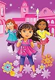 Nick Jr Dora and Friends City Girls Micro Raschel Blanket, 62 by 90-Inch