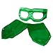 Green Superhero Eye Mask and Powerbands - Kids