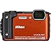 Nikon COOLPIX W300 16MP 4k Ultra HD Waterproof Digital Camera (Orange) - (Renewed)