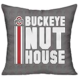 The Ohio State University OSU Ohio State Buckeyes Local Pillow Cushion 18 Inch