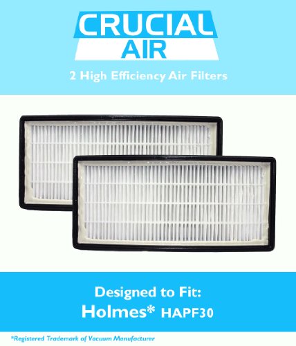 :2-Pack Holmes, HoneyWell, VICKS HEPA Air Cleaner Filter, Compare To Filter Part # 16216, HRC1 & Holmes Part # HAPF30, HAPF30D, HAPF30CS, Designed & Engineered By Crucial Air