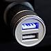 Sirefly 3217654 4.8 Amp Dual Port USB Car and Cell Phone Charger for iPhone, iPad, iPod and Smartphone