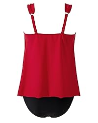 RXRXCOCO Women Tankini Bathing Suits Ruffle High