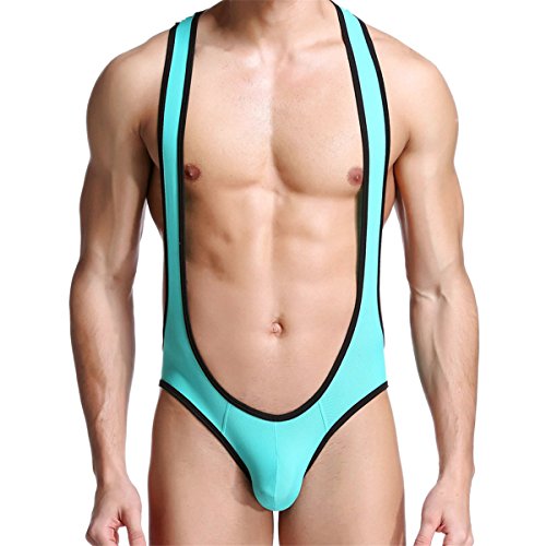 Mens Jockstrap Leotard Underwear Jumpsuits Wrestling Singlet Bodysuit