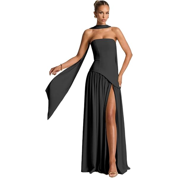 drop waist dresses for wedding Scarf-Detail Dropped-Waist Mini Dress – Newin.Style main image 1