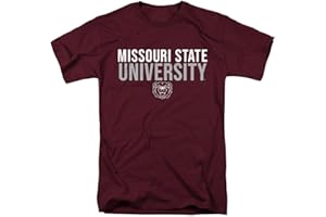 LOGOVISION Official Collegiate Distressed Stacked Short Sleeve Unisex for Men & Women T Shirt Collection