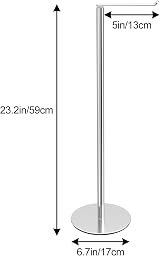 niffgaff Freestanding Toilet Roll Holder Stainless Steel Bathroom Stand view 7