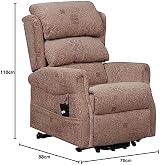 Elite Care Oldbridge Electric Riser Recliner Chair Mobility Armchair view 2