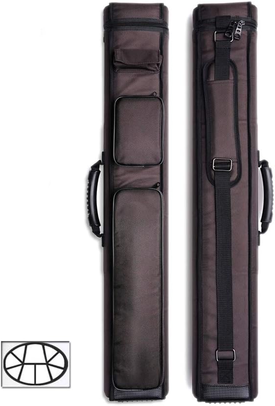 DELTA Knight Series 3x6 Hard Cue Case - Brown/Black
