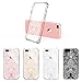iPhone 7 Plus Case, MOSNOVO White Henna Damask Flower Floral Lace Clear Design Printed Transparent Plastic with Soft TPU Bumper Protective Back Phone Case Cover for Apple iPhone 7 Plus (5.5 Inch)