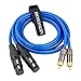 HOSONGIN Dual Female XLR to RCA Cable, Heavy Duty 2 XLR Female to 2 RCA Male Patch Cable HiFi Stereo Audio Cable, Connection Amplifier Mixer Speaker Microphone Cable - 5Ft