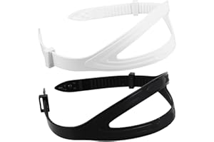 Veemoon Silicone Diving Mask Strap Replacement, 2pcs Universal Scuba Mask Strap Swimming Goggles Head Band Snorkeling