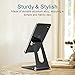 iKsee Cell Phone Stand, Adjustable Phone Stand, Dual Foldable Cell Phone Holder, Cradle, Dock for 4-10