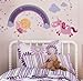 Unicorn Baby Girl Room Décor - Fairy Wall Stickers Childrens for Bedroom, Nursery, Playroom
