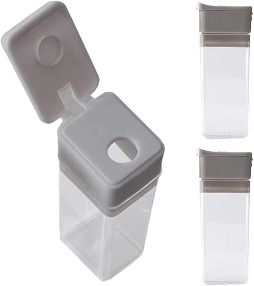 Amazon セット販売 B2c スパイスボトル 1ホール 同色3本入り ウォームグレー サラサデザイン 調味料入れ スパイスボトル おしゃれ スリム 調味料入れ オンライン通販