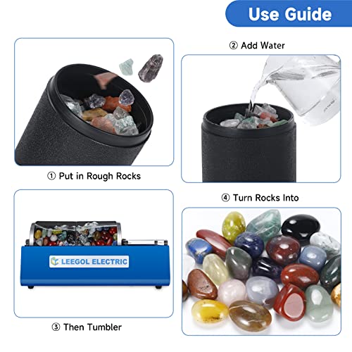 Leegol Electric Rock Tumbler Double Drum 6LB Lapidary Polisher Pricepulse