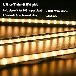 Cefrank Under Cabinet Lighting, 3pcs Linkable LED