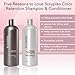 Scruples Renewal Color Retention Shampoo & Conditioner Set - Protects Against Fading & Environmental Damage - Shampoo & Conditioner for Color Treated & Highlighted Hair - For Daily Use (33.8 Ounce)