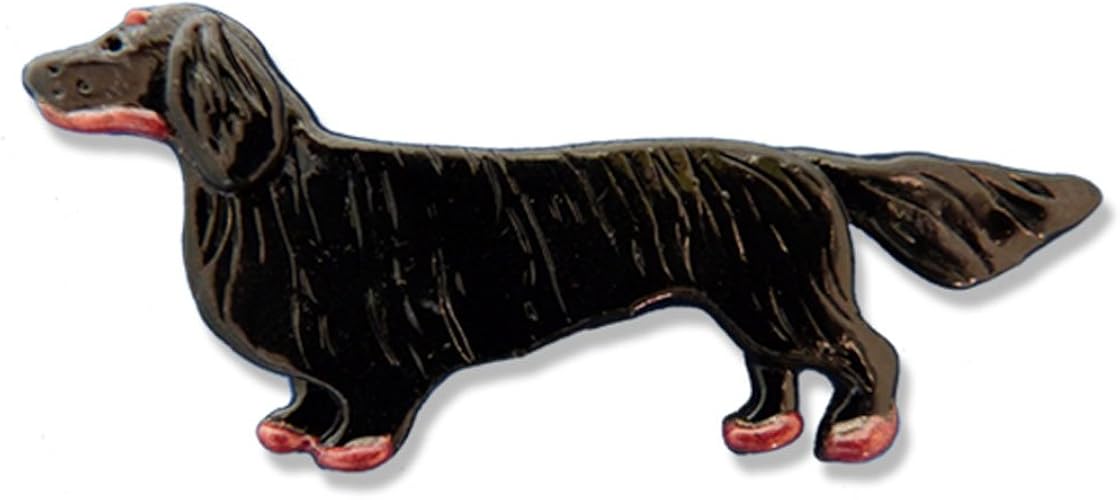 Amazon Com The Magic Zoo Enamel Black And Tan Long Haired