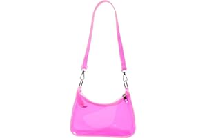 W WINTMING Clear Purse for Women - Stadium Approved PVC Transparent Handbag - Small Bag for Concerts