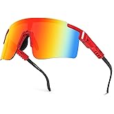 BUYAGE Cycling Glasses for Men Women, Youth Baseball Sunglasses Teens Softball Running Sports 80s Shades