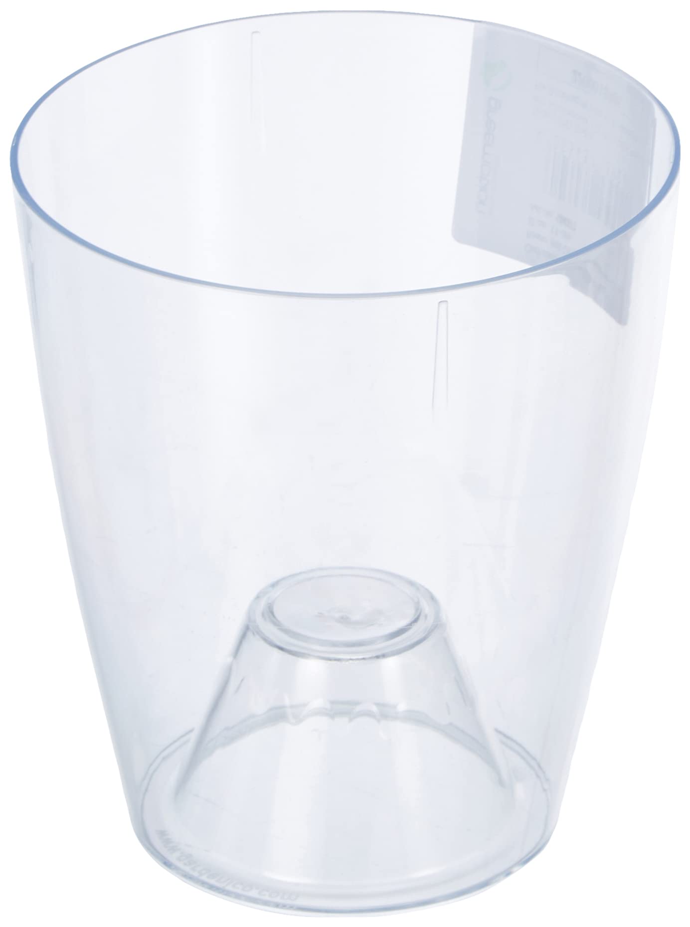 greemotion Clear Orchid Pot 11 cm Ornella - Monitor Your Orchid's Moisture Content - Plastic Orchid Pots for the Home - Flower Pot - Plant Pot