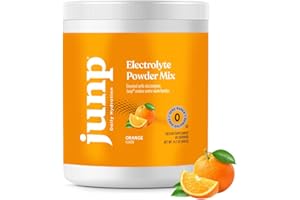 JUNP Hydration Electrolyte Powder, Electrolytes Drink Mix, Hydration Mix, Sugar Free, Gluten Free, 0 Calories, 0 Carbs, Keto Friendly, Kosher, 90 Servings. (Orange)