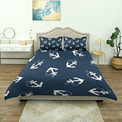 Tropical Beach Nautical Sea Anchor Comforter Set Queen Size Cover Comforter Set Cover All Season Soft and Comfortable… 51fQ%2BHObliL