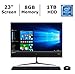 Lenovo IdeaCentre 510 All-in-One Desktop (2018 Premium Flagship Model), 23 inch Full HD Touchscreen, Intel Pentium G4400T Processor, 8GB RAM, 1TB HDD, WiFi, BT, Windows 10