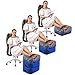WANDERING TOT Inflatable Foot Rest for Air Travel - Toddler Travel Accessories - Adjustable Height Cushions - Bonus Eye Mask, Ear Plugs & Carrying Bag Travel Accessories for Kids & Adults