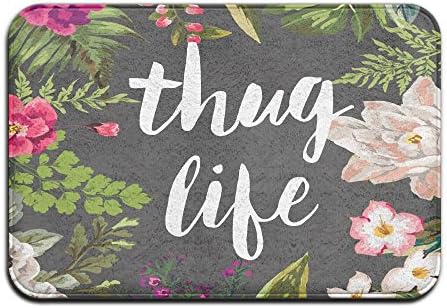 Hawaii Thug Life Doormat Soft Hallway Carpet For Liveing Room/Bedroom/Chilroom,16 24