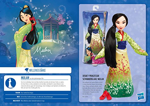 Hasbro Disney Prinzessin B5827- Schimmerglanz Mulan, Puppe – Bild 4