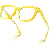 VISOONE Square Blue Light Blocking Glasses TR90 Anti Glare Computer Gaming for Women Men NOE