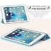 MoKo Case Fit iPad Mini 4 - Slim Lightweight Smart Shell Stand Cover Case with Auto Wake/Sleep Fit iPad Mini 4 (2015 Edition) 7.9 inch iOS Tablet, Light Blue