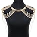 DOTASI Women's Sexy Halter Backless Tank Top Bra Body Chain Necklace Tassels Party (Gold04)