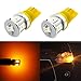 Alla Lighting High Power 5730 SMD T10 Wedge 194 168 2825 W5W LED Light Bulbs (Yellow)