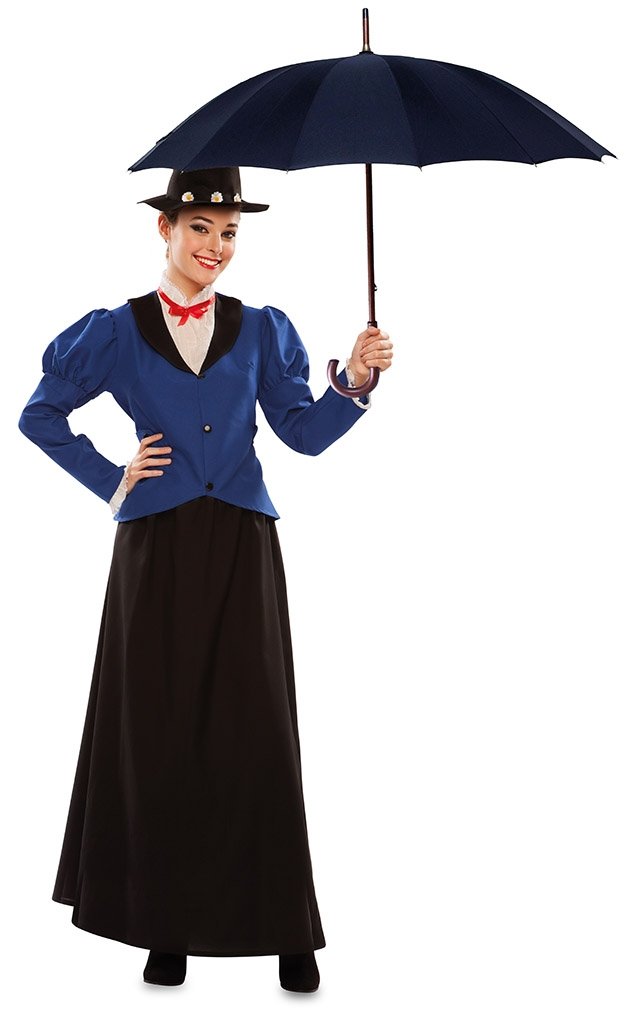 EUROCARNAVALES, SA Nanny Poppins Costume for a Woman